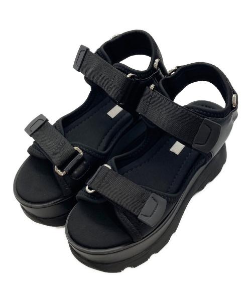 Snidel（スナイデル）Snidel (スナイデル) スニーカーソールサンダル　SWGS241607 ブラック サイズ:22.5の古着・服飾アイテム