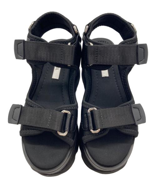Snidel（スナイデル）Snidel (スナイデル) スニーカーソールサンダル　SWGS241607 ブラック サイズ:22.5の古着・服飾アイテム