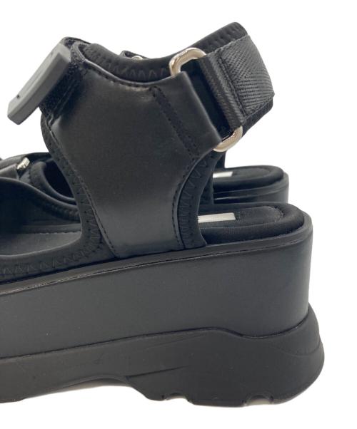 Snidel（スナイデル）Snidel (スナイデル) スニーカーソールサンダル　SWGS241607 ブラック サイズ:22.5の古着・服飾アイテム