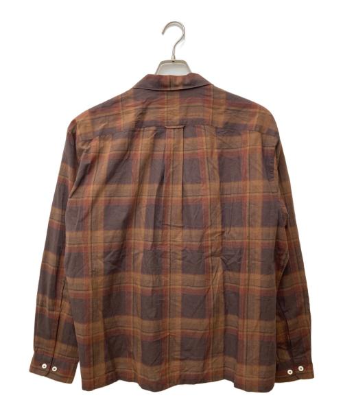 SEDAN ALL-PURPOSE（セダンオールパーパス）SEDAN ALL-PURPOSE (セダンオールパーパス) Madras Plaid Open Collar Shirt SD25S-SH04 ブラウン サイズ:Mの古着・服飾アイテム