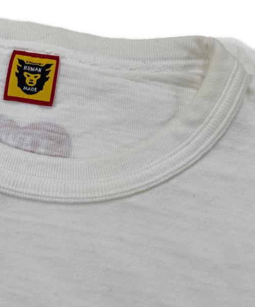 HUMAN MADE（ヒューマンメイド）HUMAN MADE (ヒューマンメイド) KAWS (カウズ) graphic Tee ホワイト サイズ:Lの古着・服飾アイテム