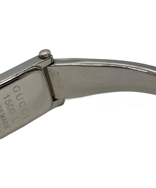 GUCCI（グッチ）GUCCI (グッチ) バングルウォッチ　1500L ホワイトの古着・服飾アイテム