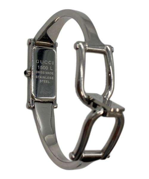 GUCCI（グッチ）GUCCI (グッチ) バングルウォッチ　1500L ホワイトの古着・服飾アイテム