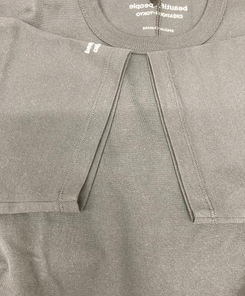 beautiful people（ビューティフルピープル）beautiful people (ビューティフルピープル) 60/3 jersey quality display T 1515310030 ブラック サイズ:36 未使用品の古着・服飾アイテム