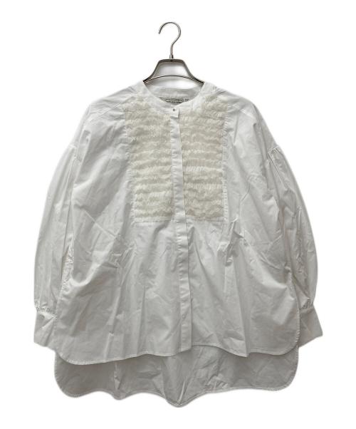 TORRAZZO DONNA（トラッゾドンナ）TORRAZZO DONNA (トラッゾドンナ) チュールフリルブラウス 6253-577 ホワイト サイズ:F 未使用品の古着・服飾アイテム