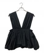 ananaアナナ）の古着「Vサスバルーンベスト」｜ブラック