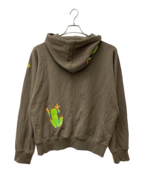 A MACHINE（エーマシン）A MACHINE (エーマシン) 25-fafrotskies frog hoodie　25-FFH カーキ サイズ:1の古着・服飾アイテム