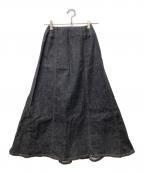 PINK HOUSEピンクハウス）の古着「デニムスカート　P0121FS22」｜グレー