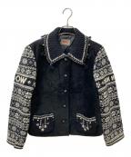 PINK HOUSEピンクハウス）の古着「切替ジャケット P0191FJ03」｜ブラック