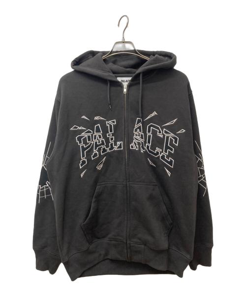 PALACE（パレス）PALACE (パレス) SHATTER ZIP HOOD ブラウン サイズ:Lの古着・服飾アイテム