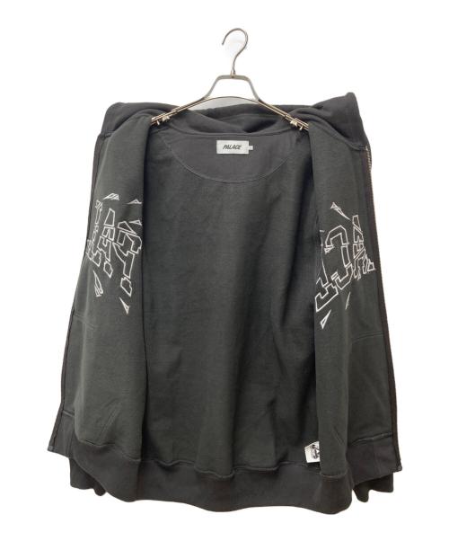 PALACE（パレス）PALACE (パレス) SHATTER ZIP HOOD ブラウン サイズ:Lの古着・服飾アイテム