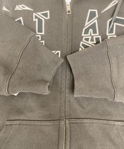 PALACE（パレス）PALACE (パレス) SHATTER ZIP HOOD ブラウン サイズ:Lの古着・服飾アイテム