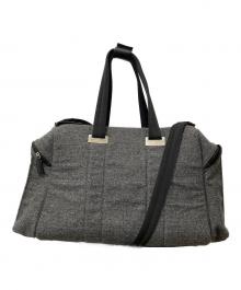 Salvatore Ferragamo（サルヴァトーレ フェラガモ）の古着「ウールボストンバッグ 9519」｜グレー