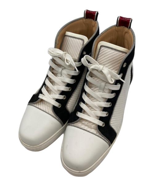 Christian Louboutin（クリスチャン・ルブタン）Christian Louboutin (クリスチャン・ルブタン) ハイカットスニーカー ホワイト サイズ:43の古着・服飾アイテム