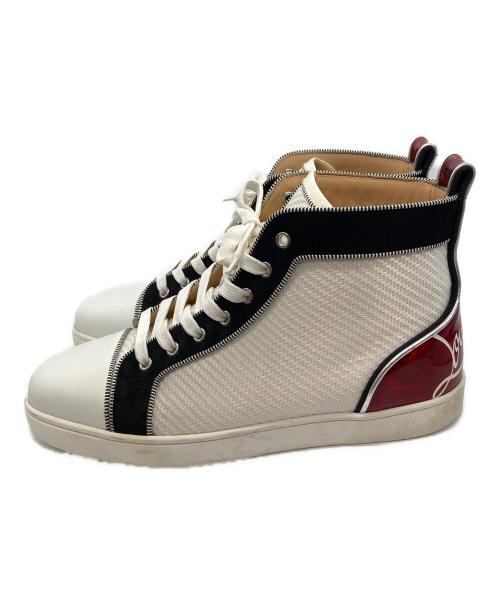 Christian Louboutin（クリスチャン・ルブタン）Christian Louboutin (クリスチャン・ルブタン) ハイカットスニーカー ホワイト サイズ:43の古着・服飾アイテム