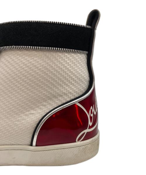 Christian Louboutin（クリスチャン・ルブタン）Christian Louboutin (クリスチャン・ルブタン) ハイカットスニーカー ホワイト サイズ:43の古着・服飾アイテム