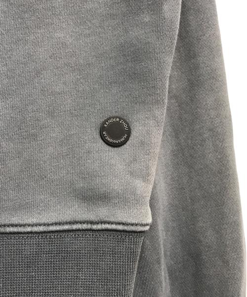 XANDER ZHOU（ザンダーゾウ）XANDER ZHOU (ザンダーゾウ) レイヤードスウェット グレー サイズ:46の古着・服飾アイテム