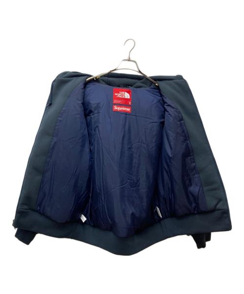 SUPREME（シュプリーム）SUPREME (シュプリーム) THE NORTH FACE (ザ ノース フェイス) Down Filled Zip Up Hooded Sweatshirt ネイビー サイズ:Mの古着・服飾アイテム