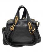 Chloeクロエ）の古着「パラティ レザー2WAYバッグ」｜ブラック