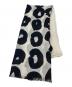 marimekko (マリメッコ) ウニッコ柄ストール ブラック×ホワイト：4000円