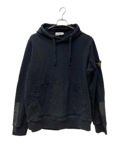STONE ISLAND（ストーンアイランド）STONE ISLAND (ストーンアイランド) TAPE FOUR PRINT フーディ　791567461 ブラック サイズ:XLの古着・服飾アイテム