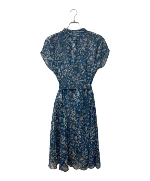 23区（ニジュウサンク）23区 (ニジュウサンク) Ratti フラワープリント ワンピース　OP WS NA 0101 ブルー サイズ:32の古着・服飾アイテム