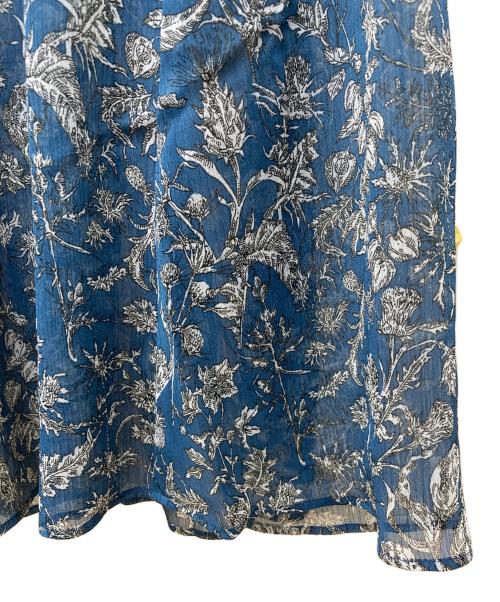 23区（ニジュウサンク）23区 (ニジュウサンク) Ratti フラワープリント ワンピース　OP WS NA 0101 ブルー サイズ:32の古着・服飾アイテム