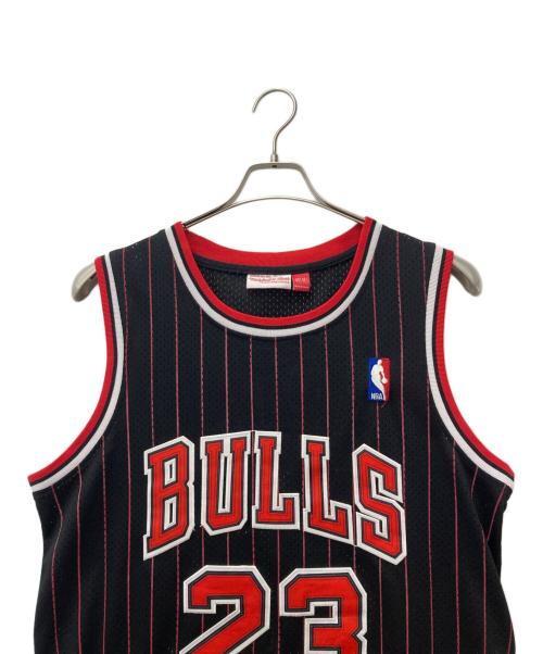 MITCHELL & NESS（ミッチェルアンドネス）MITCHELL & NESS (ミッチェルアンドネス) メッシュゲームシャツ ブラック サイズ:40(М)の古着・服飾アイテム