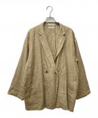 ARGUEアーギュ）の古着「リネンテーラードジャケット AR23SS-AP10」｜ベージュ