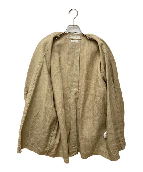 ARGUE（アーギュ）ARGUE (アーギュ) リネンテーラードジャケット AR23SS-AP10 ベージュ サイズ:FREEの古着・服飾アイテム