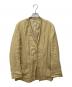 AURALEE（オーラリー）の古着「LINEN GABARDINE NO COLLAR JACKET A23SJ01HL」｜ベージュ
