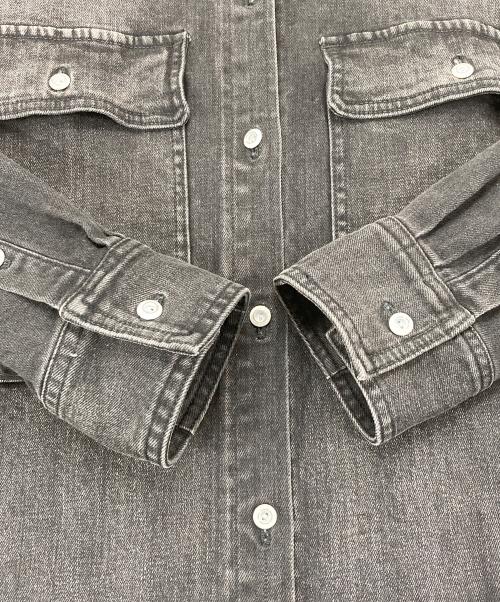 Healthy DENIM（ヘルシーデニム）Healthy DENIM (ヘルシーデニム) Almond Super Big デニムシャツ HL59620 ブラック サイズ:Sの古着・服飾アイテム