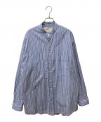 TODAYFULトゥデイフル）の古着「Stripe Over Shirts 12310402」｜スカイブルー