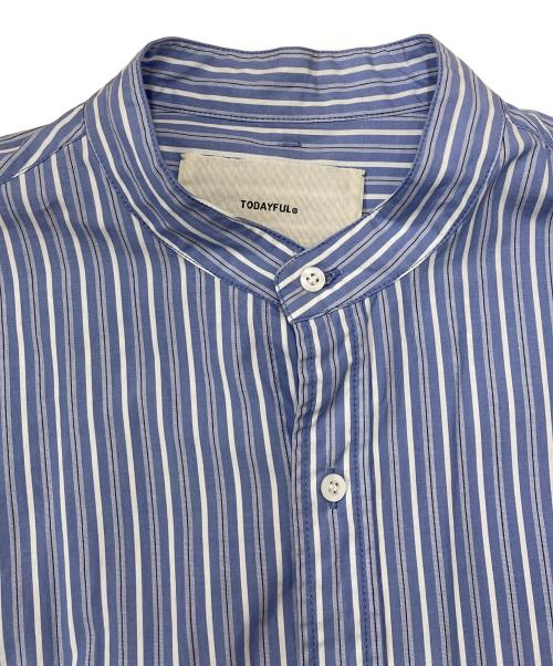 TODAYFUL（トゥデイフル）TODAYFUL (トゥデイフル) Stripe Over Shirts 12310402 スカイブルー サイズ:Fの古着・服飾アイテム
