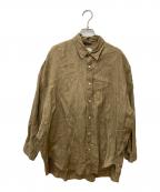 ARGUEアーギュ）の古着「リネンシャツ AR21SS-AP32」｜カーキ