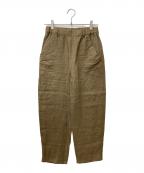 ARGUEアーギュ）の古着「リネンパンツ AR21SS-AP33」｜ブラウン