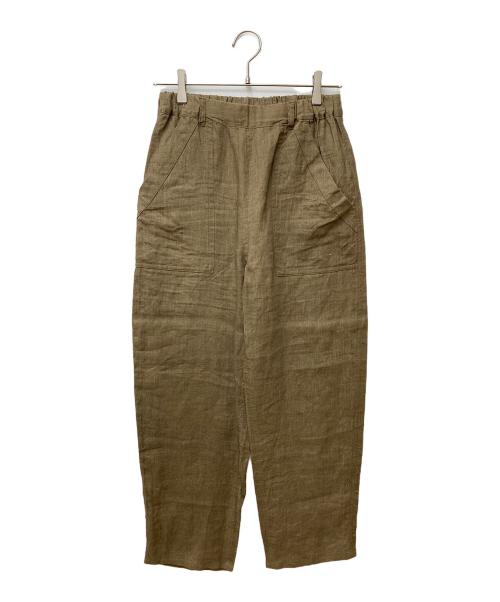 ARGUE（アーギュ）ARGUE (アーギュ) リネンパンツ AR21SS-AP33 ブラウン サイズ:FREEの古着・服飾アイテム