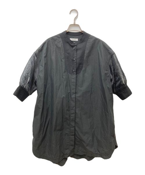 YONFA（ヨンファ）YONFA (ヨンファ) シースルーチュニックシャツ ブラック サイズ:FREEの古着・服飾アイテム