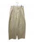 6(ROKU) BEAUTY&YOUTH（ロク ビューティーアンドユース）の古着「COTTON RAYON BIG PANTS 8614-299-0549」｜ベージュ