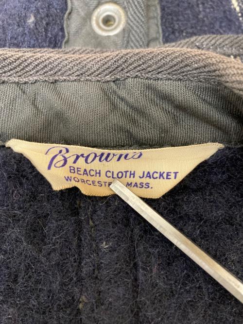 BROWN'S BEACH JACKET（ブラウンズビーチジャケット）BROWN'S BEACH JACKET (ブラウンズビーチジャケット) ビーチクロスベスト ベージュ サイズ:不明の古着・服飾アイテム