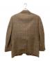 J.PRESS (ジェイプレス) Harris Tweed (ハリスツイード) ウィンドウペン柄ツイードテーラードジャケット ブラウン サイズ:A5：8000円