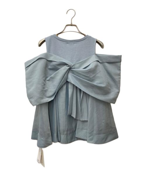 FRAY ID（フレイ アイディー）FRAY ID (フレイ アイディー) カットコンビペプラムトップス FWCT252229 スカイブルー サイズ:F 未使用品の古着・服飾アイテム