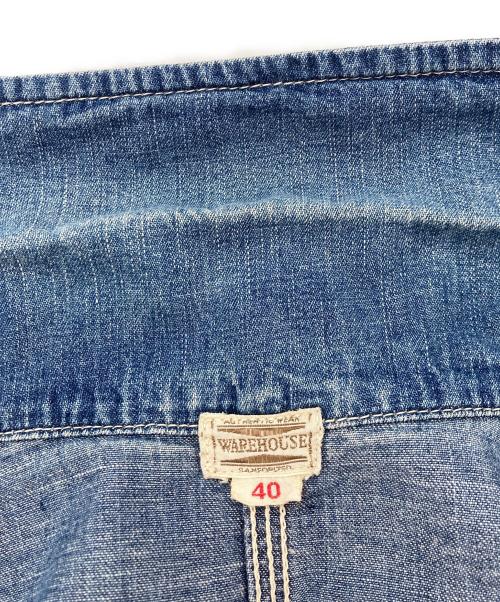 WAREHOUSE（ウエアハウス）WAREHOUSE (ウエアハウス) カバーオール インディゴ サイズ:40の古着・服飾アイテム