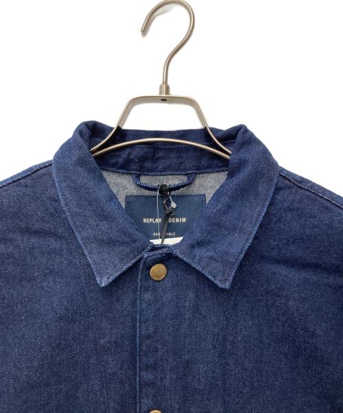 REPLAY（リプレイ）REPLAY (リプレイ) サルトリアーレNEOシャツカバーオール MV864 .000.582 Z58 インディゴ サイズ:L 未使用品の古着・服飾アイテム