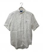 RALPH LAURENラルフローレン）の古着「ショートスリーブリネンシャツ」｜ホワイト