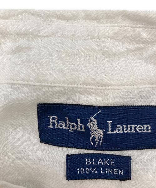 RALPH LAUREN（ラルフローレン）RALPH LAUREN (ラルフローレン) ショートスリーブリネンシャツ ホワイト サイズ:Lの古着・服飾アイテム