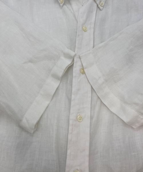 RALPH LAUREN（ラルフローレン）RALPH LAUREN (ラルフローレン) ショートスリーブリネンシャツ ホワイト サイズ:Lの古着・服飾アイテム