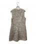 theory (セオリー) ノースリーブツイードワンピース 01-8105514 アイボリー×ブラック サイズ:2：5000円