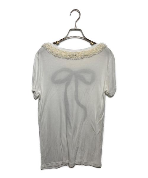 FENDI（フェンディ）FENDI (フェンディ) リボンプリントカットソー アイボリー サイズ:不明の古着・服飾アイテム