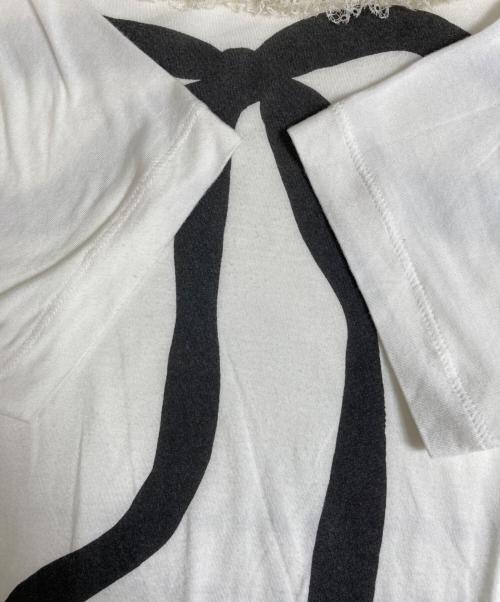 FENDI（フェンディ）FENDI (フェンディ) リボンプリントカットソー アイボリー サイズ:不明の古着・服飾アイテム